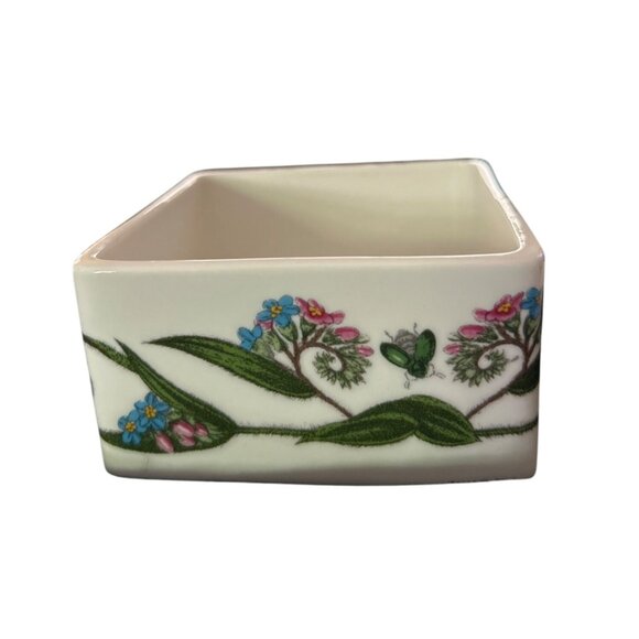 Portmeirion Botanic Garden Square Ceramic Trinket Box With Lid - Picture 5 of 9